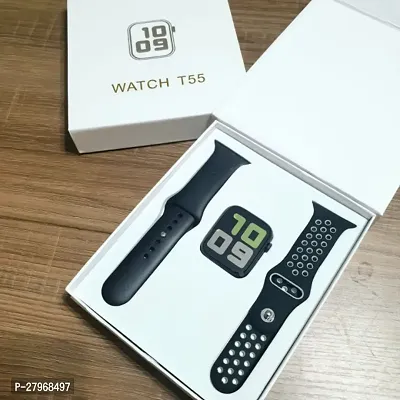 T55 Black Bluetooth Smart Watch-thumb0