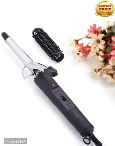 NHC-471B Hair Curling Iron Rod for Women For Home Use Instant Heat Styling Brush Motor Styling Tool Professional Hair Styling Instant Heat Technology (Black)-thumb3