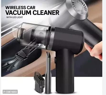 Vacuum Cleaner Dust Collection/Lighting 2 in 1 Car Vacuum Cleaner 120W High-Power Handheld Wireless Vacuum Cleaner Home Car Dual-use Portable USB Rechargeable Set of 1 Black-thumb0