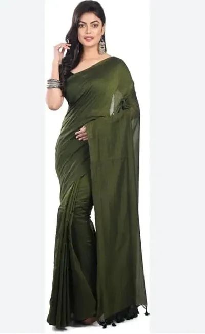 Trending Chanderi Cotton Saree without Blouse piece 