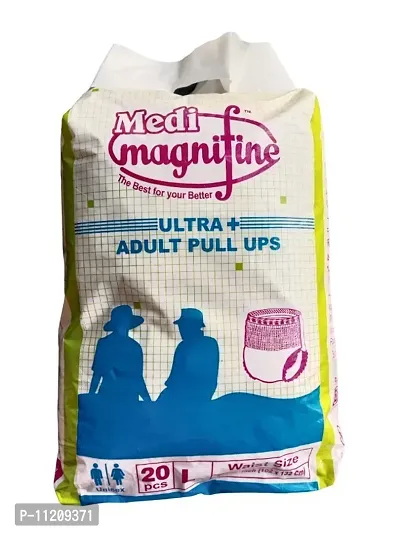 Ultra Adult Diapers, Pull Up Pants, Made in USA, Large(L) - 20 Pieces (Waist size 38 - 54), Unisex, Pack of 1-thumb0