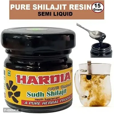 Hardia natural  pure liquid Shilajit resin sudh shilajeet 15gm