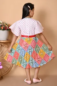 Stylish Crepe Printed Frock for Kid Girl-thumb3