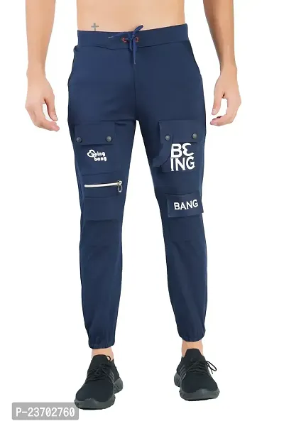 Stylish Fancy Cotton Blend Regular Track Pants For Men