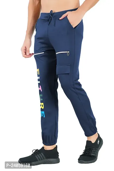 Classic Cotton Blend Solid Cargo Trousers for Men-thumb2