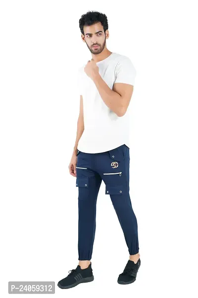 Classic Cotton Blend  Cargo Trousers for Men-thumb5