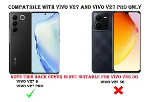 Stylish Polycarbonate Finger Strap With Stand View Back Cover For Vivo V27 Pro 5G-thumb1