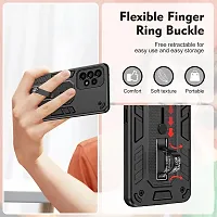 Stylish Polycarbonate Finger Strap With Stand View Back Cover For Itel S23-thumb3