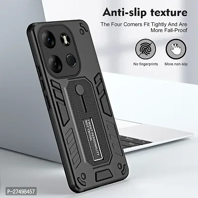 Stylish Polycarbonate Finger Strap With Stand View Back Cover For Itel P40-thumb3