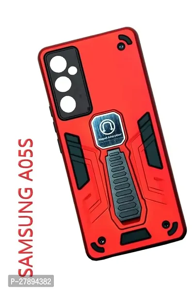 Trendy Pvc Iron Holder Series Shockproof With Standholder Back Cover Samsung Galaxy A05S