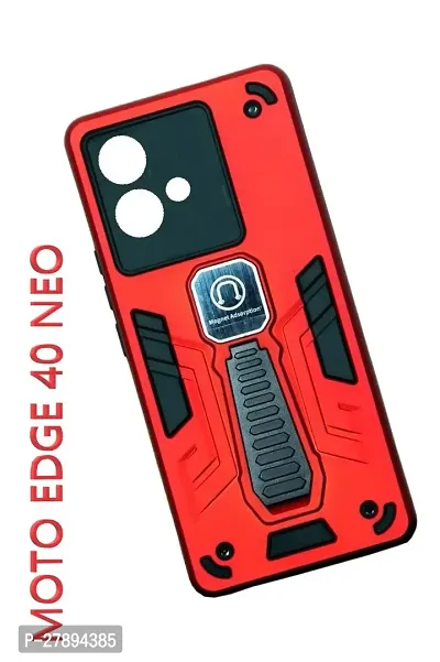 Trendy Pvc Iron Holder Series Shockproof With Standholder Back Cover Motorola Edge 40 Neo