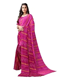 Spacekart Women's Printed Georgette Saree with Unstitched Blouse Piece-thumb1