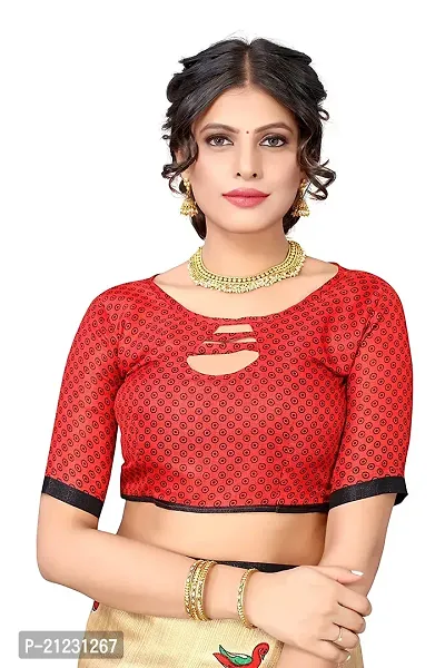 Fancy Khadi Silk Saree with Blouse Piece for Women-thumb3