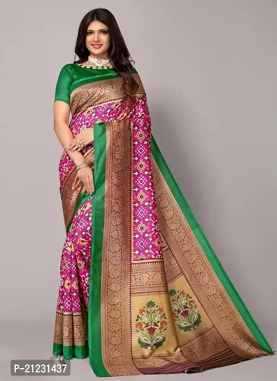 Fancy Art Silk Saree with Blouse Piece for Women