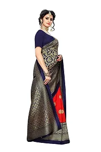 Spacekart Women festive Art Silk Saree with Unstitched Blouse Piece-thumb4