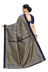 Spacekart Women festive Art Silk Saree with Unstitched Blouse Piece-thumb3