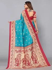 Spacekart Women's Silk Saree with Unstitched Blouse Piece-thumb2