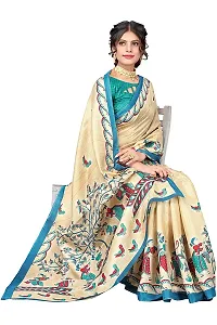 Fancy Khadi Silk Saree with Blouse Piece for Women-thumb2