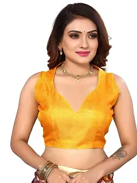 Fancy Khadi Silk Saree with Blouse Piece for Women-thumb2