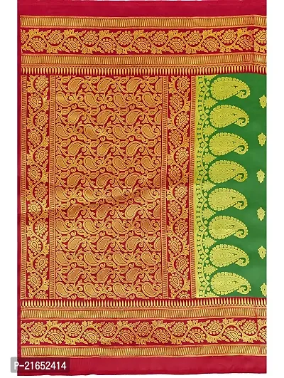 Spacekart Women's Beautiful Art Silk Saree with Unstitched Blouse Piece-thumb4