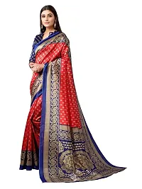 Spacekart Women's Saree with Unstitched Blouse Piece-thumb1