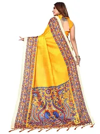 Fancy Khadi Silk Saree with Blouse Piece for Women-thumb1