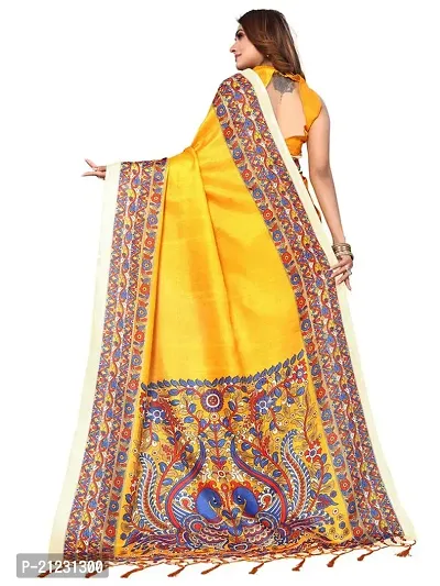 Fancy Khadi Silk Saree with Blouse Piece for Women-thumb2