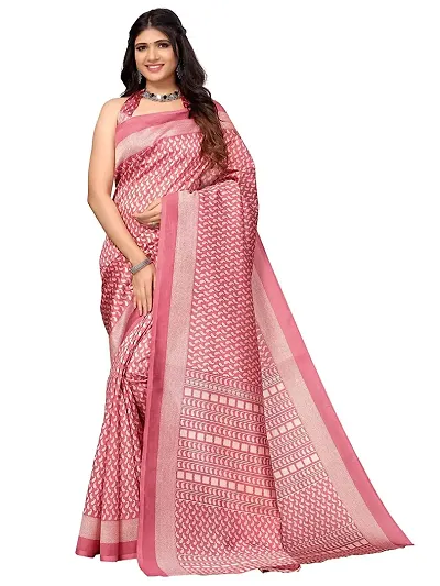 Fancy Art Silk Saree with Blouse Piece for Women