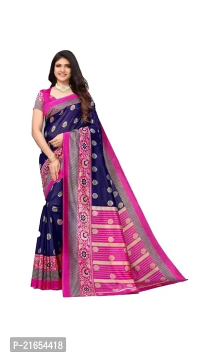 Spacekart Women's Silk Saree with Unstitched Blouse Piece