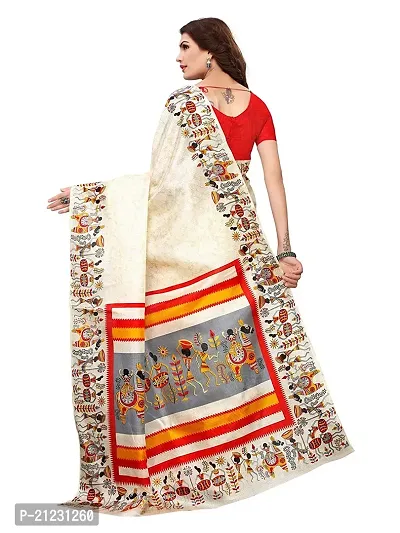 Fancy Khadi Silk Saree with Blouse Piece for Women-thumb3