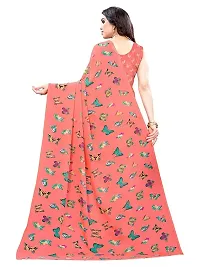 Spacekart Women's Digital print Georgette Saree with Unstitched Blouse Piece-thumb2