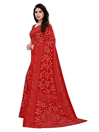 Spacekart Women's casual Georgette Saree with Unstitched Blouse Piece-thumb1