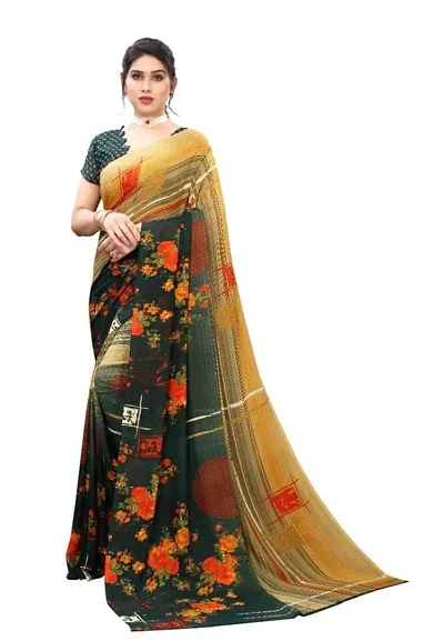 Classic Georgette Saree with Blouse piece