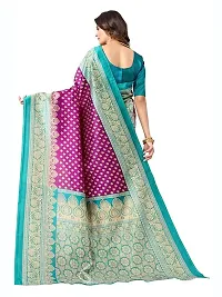 Spacekart Women's Art Silk Saree with Blouse Piece for women and girls-thumb2