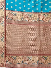 Spacekart Silk Saree with Unstitched Blouse Piece for women-thumb4