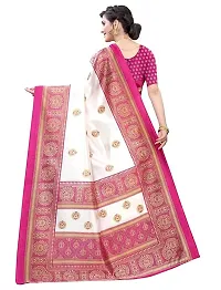 Spacekart Women's Silk Saree with Unstitched Blouse Piece-thumb2