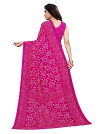 Spacekart Women's Bright Georgette Saree with Unstitched Blouse Piece-thumb2