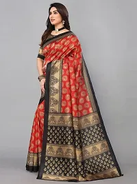 Spacekart Women's Silk Saree for women with blouse-thumb1