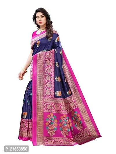 Spacekart Women's Silk Saree with Unstitched Blouse Piece-thumb2