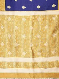 Spacekart Women's Raw Art silk Saree with Unstitched Blouse Piece-thumb4