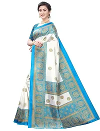 Spacekart Women's Kanchipuram Art Silk Saree with Unstitched Blouse Piece-thumb1