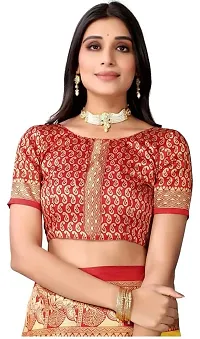 Spacekart Women's Saree and Unstitched Blouse Piece-thumb3