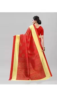 Spacekart Women's Kanjivaram Art Silk Saree with Unstitched Blouse Piece-thumb2