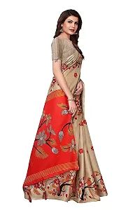 Spacekart Women?s Khadi Silk Saree With Unstitched Blouse Piece (Red) (Design 3)-thumb2