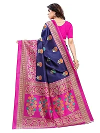 Spacekart Women's Silk Saree with Unstitched Blouse Piece-thumb2