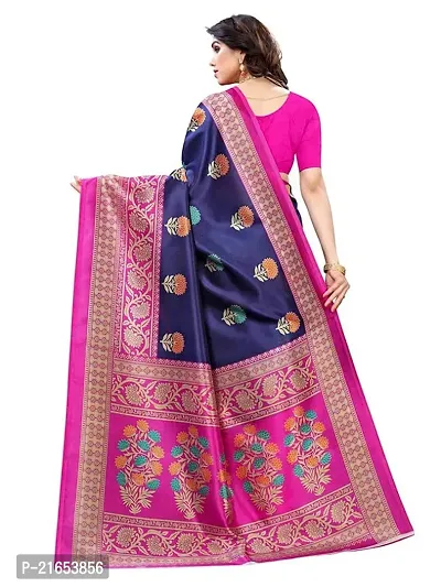 Spacekart Women's Silk Saree with Unstitched Blouse Piece-thumb3