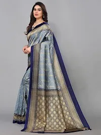 Spacekart Silk Saree with Unstitched Blouse Piece for women-thumb1