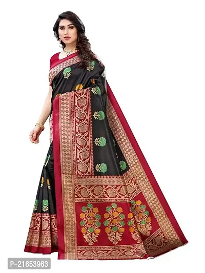 Spacekart Women's Kanjivaram Silk Saree with Unstitched Blouse Piece-thumb2