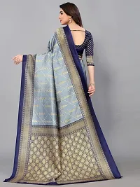 Spacekart Silk Saree with Unstitched Blouse Piece for women-thumb2