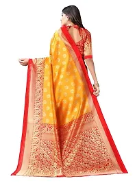 Spacekart Women's new design Silk Saree with Blouse Piece for women-thumb2